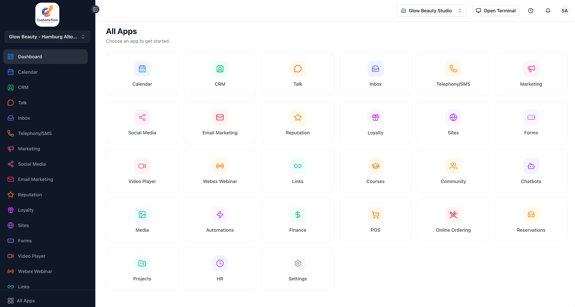 Customrflow Dashboard